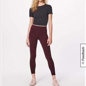 In Movement 7/8 Tight 
Everlux 25" -Garnet